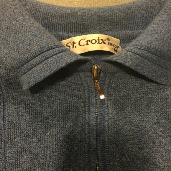 St Croix pullover sweater quarter zip - Picture 2 of 2